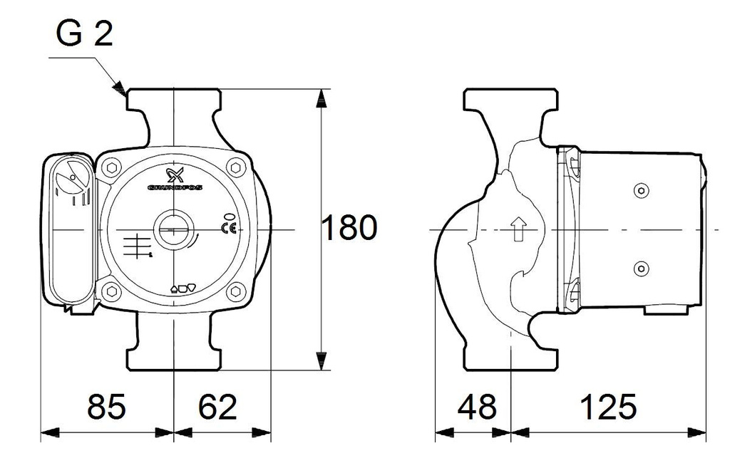 Circulation pump UPS 32-80b 1801x230V