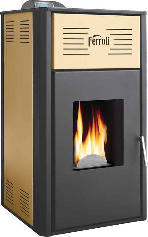 Ecological pellet-fired thermo-fireplace BRETA 12KW