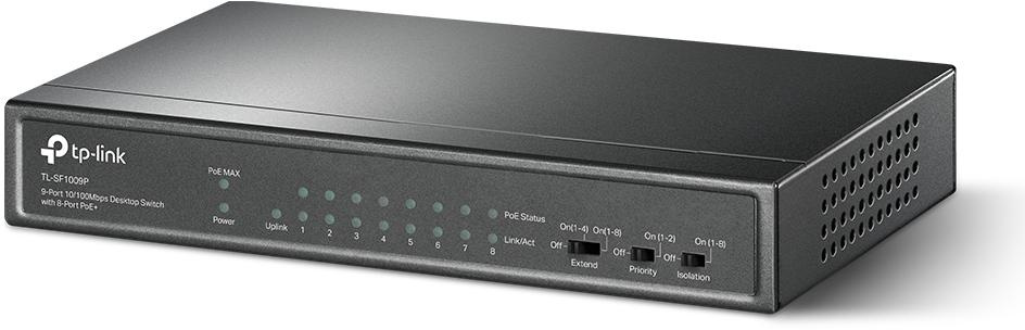 Switch TP-Link TL-SF1009P 9-portowy z obsługą PoE