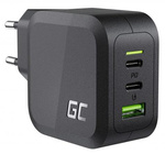 Green Cell POWERGAN 65W 2xUSB-C 1xUSB-A Ladegerät CHARGC08