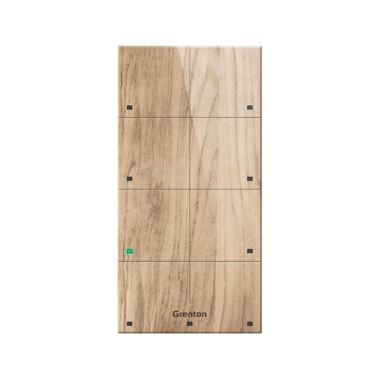 Grenton touch panel / 8 touch fields / TF-Bus / light wooden front