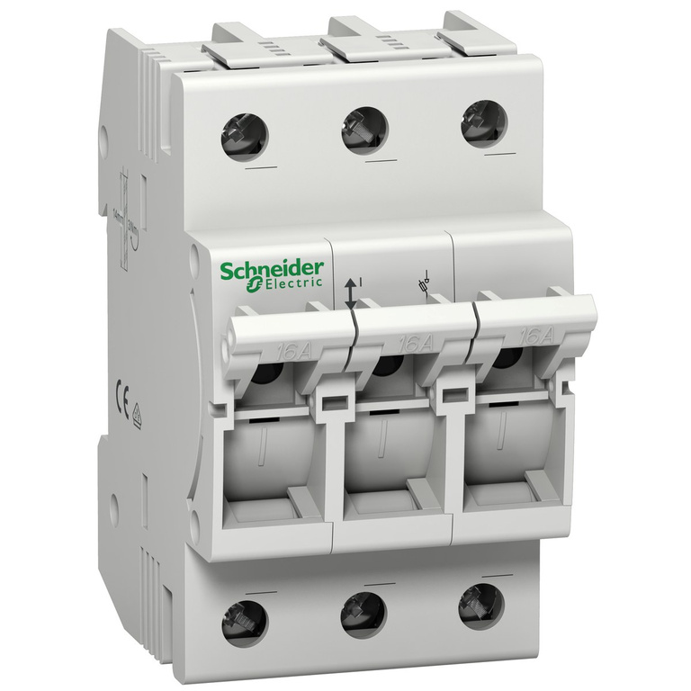 Fuse disconnector D01-16-3 16A 3-pole without inserts