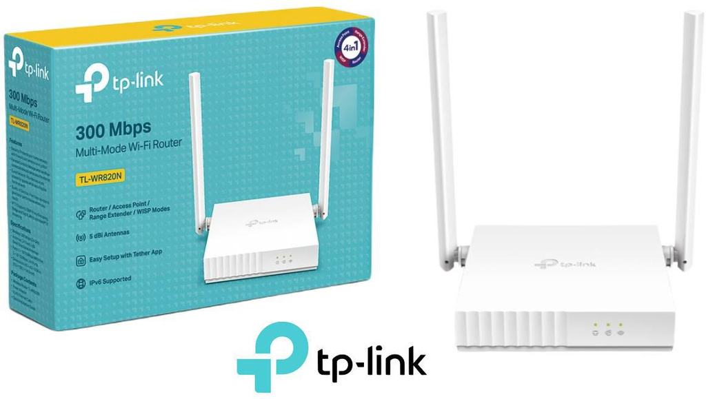 TP-Link TL-WR820N Wi-Fi N300 Mbps Dual-Band Router
