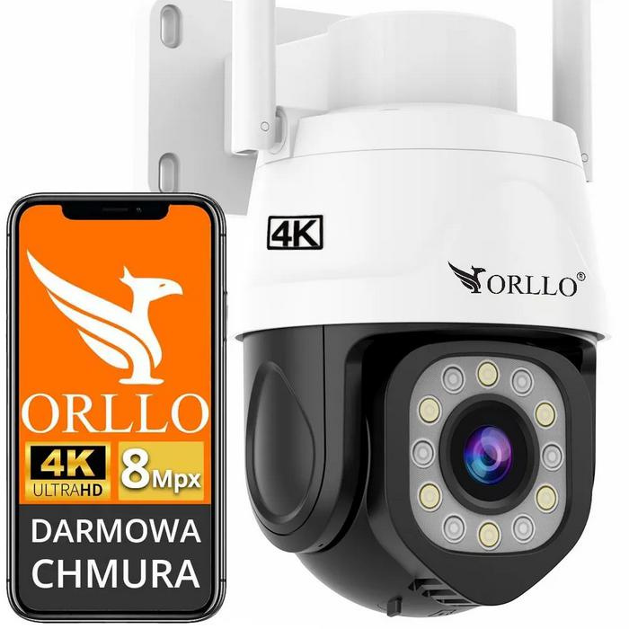 ORLLO Z17 PRO 4K caméra extérieure rotative GSM avec carte SIM