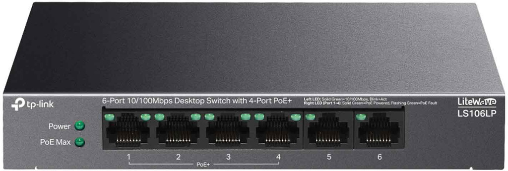 Switch TP-Link LS106LP 5 ports Gigabit avec fonction PoE
