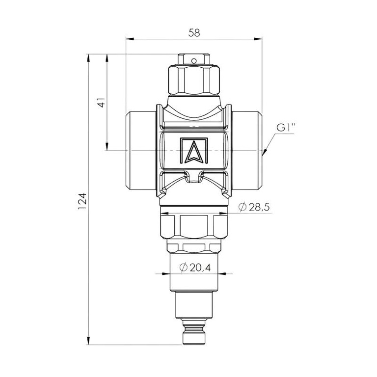 AFRISO-Frostschutzventil AAV 100, G1", PN10, Kvs 55 m3/h, Öffnungstemperatur 3°C [17 100 00]