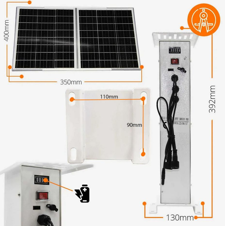 Caméra GSM extérieure avec carte SIM Orllo Z7 PRO + Panneau photovoltaïque SM6030 Pro