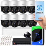 Set de supraveghere Imou de 8 camere PoE PTZ de 4MPx