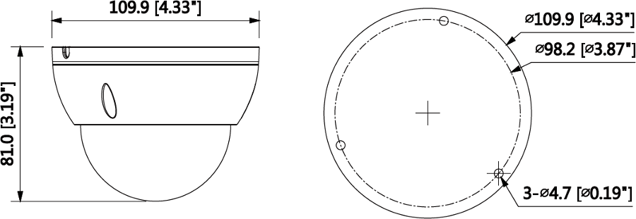 CAMÉRA IP DAHUA IPC-HDBW1230E-0280B-S5