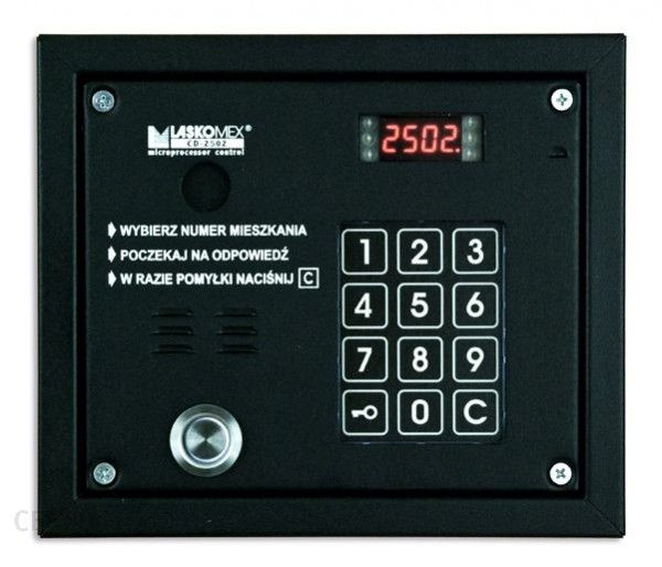 Laskomex CP-2503TP black Audio panel with key reader "Dallas"