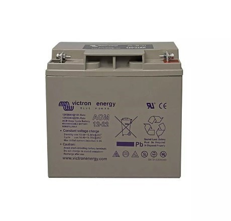  Victron Energy 12V/22Ah AGM Deep Cycle Battery