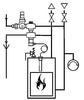 Thermal protection of solid fuel boiler 3/4 inch 125 degrees Celsius