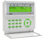Alarm system LCD keypad SATEL INT-KLCDR-BL wall-mounted 125 kHz card reader blue backlighting
