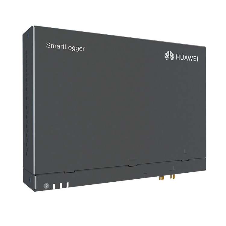 Huawei Commercial PV plant manager  SMART LOGGER 3000A03 support up to 80 inverters, RS485/Ethernet/Wi-Fi, digital inputs and outputs, no LCD.
