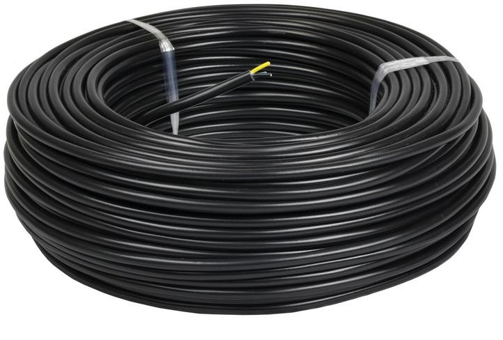 Cavo di terra elettrico YKY 0,6/1kV 3x1,5mm2 NERO 100m MERCOR