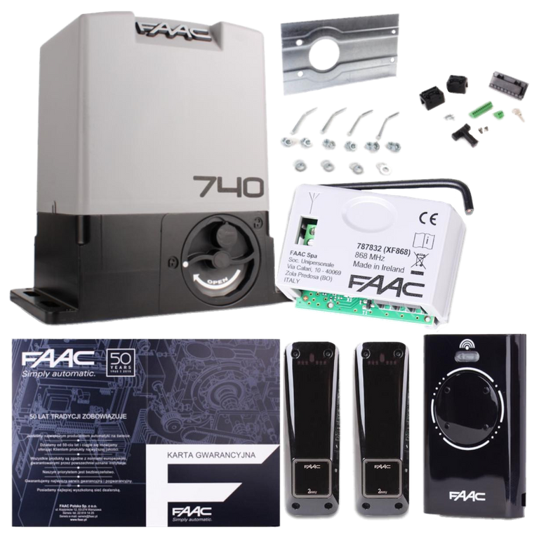 Sada Delta 2 - FAAC 740 pro 500kg posuvné brány