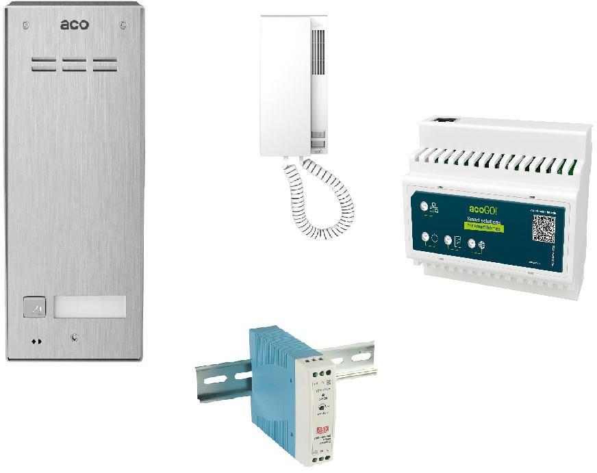 ACO 1-Lokal-Sprechanlage mit AcoGo-Gateway!