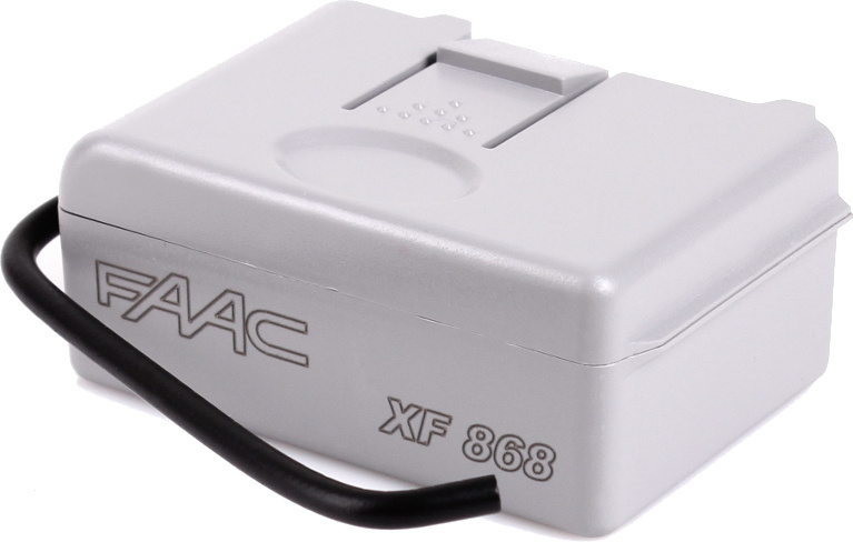 Contrôleur/récepteur radio FAAC XF 868 (787832) pour les centrales E045S/E145/E024S/E124/391E/E720/E721/E600/E700/E1000
