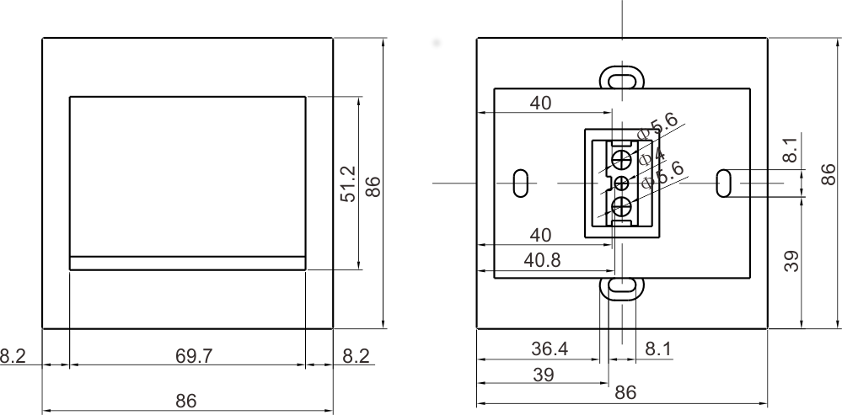 VIDOS Utgångsknapp OP07