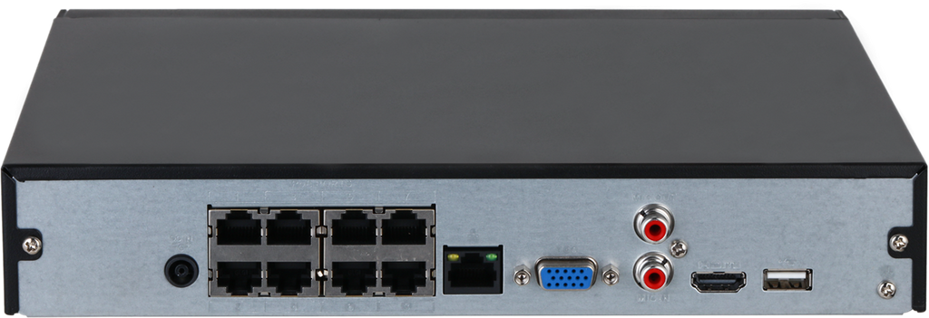 NVR IP Dahua DHI-NVR2108HS-8P-4KS3 1U 8 PoE suport camere 12 MP 1x SATA 20 TB