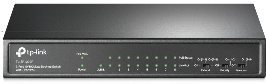 Switch TP-Link TL-SF1009P 9-portowy z obsługą PoE