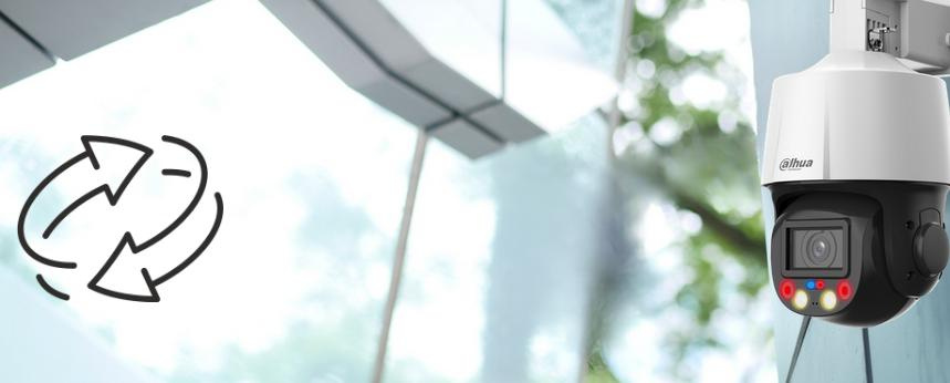 Set di sorveglianza IP Dahua con 2 telecamere PTZ da 4MP e HDD da 1 TB