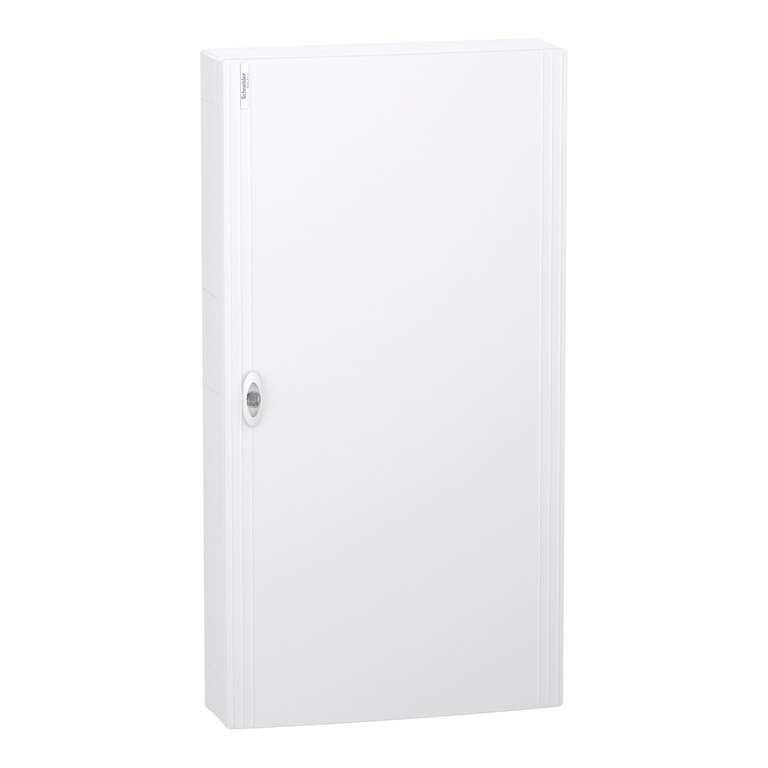 PrismaSeT XS PSXS-6-24-NT-B boîtier, montage en surface, porte blanche, 6 rangées, 24 modules par rangée, IP40, IK09