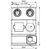 Gruppo pompa con valvola miscelatrice e attuatore ESBE GRA211 ARA661 VRG432-25-WILO