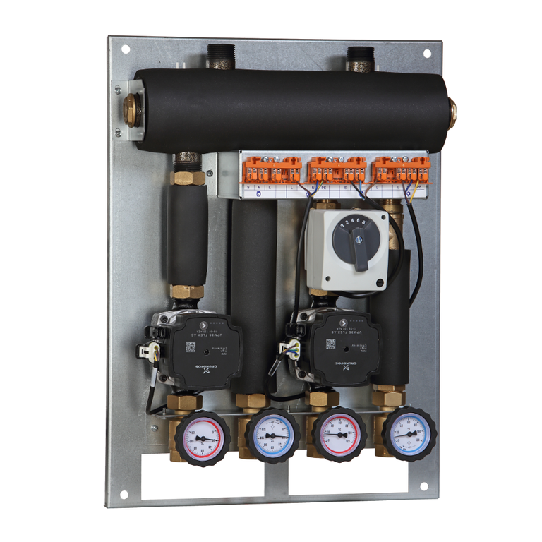 Hydraulische set Squadron 480 (SKE 2DC+ 35 kW, UNI, draaibare z. met aandrijving, pompen DN15)