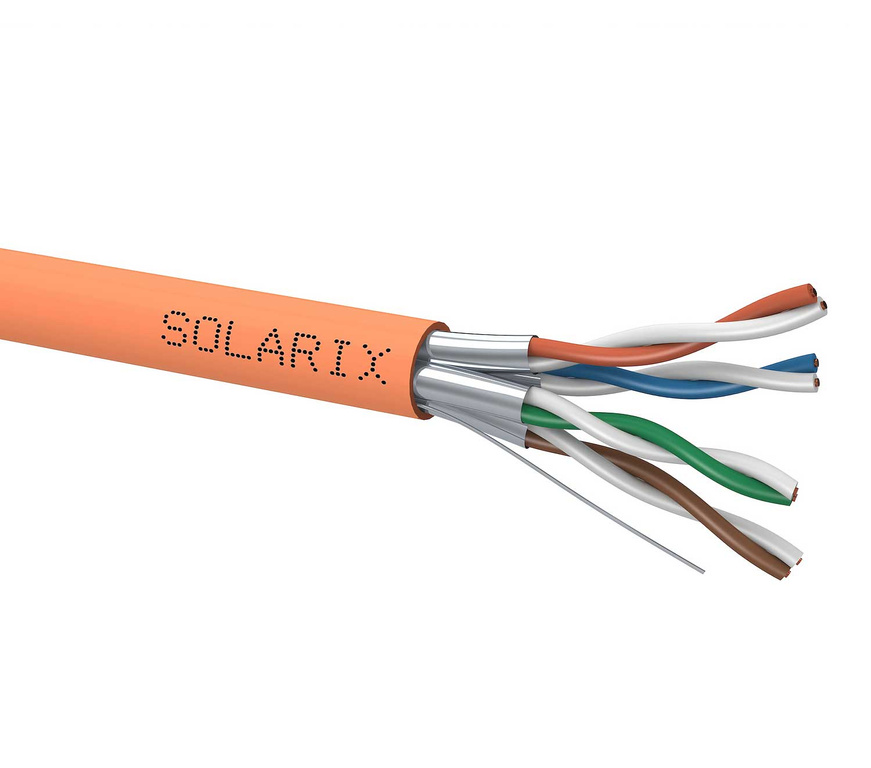 LAN U/FTP cat.6a cable Solarix SXKD-6A-STP-LSOH-B2ca 500m