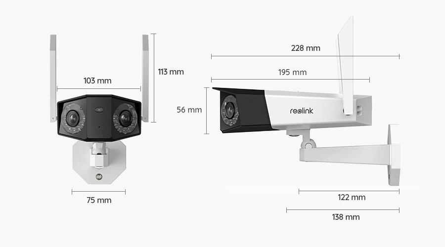 Reolink DUO Serie IP Kamera W730 WiFi 4K 8MP LED 30m