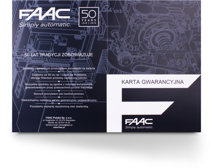 ALFA LONG induló készlet - 51700425 FAAC 414 10 m hosszú kétszárnyú kapukhoz