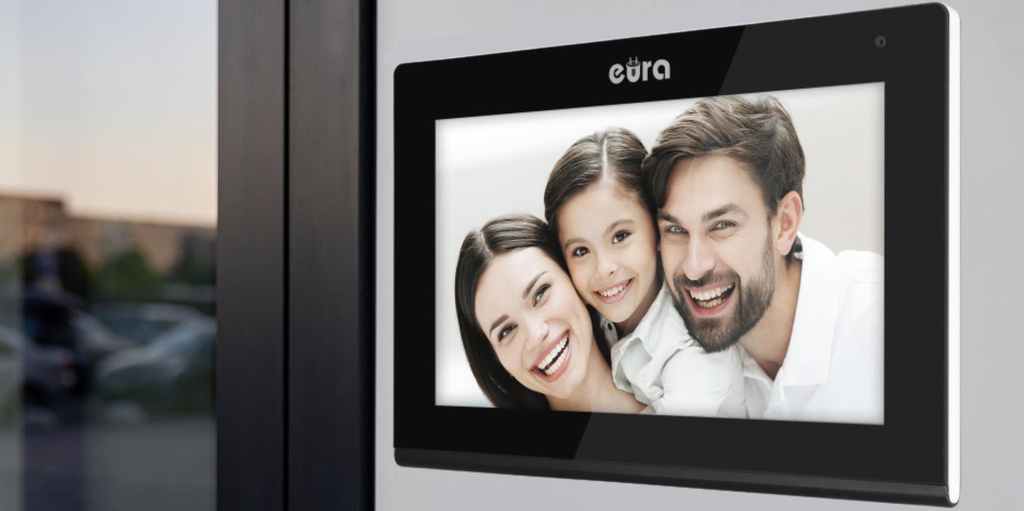 EURA VDP-97C5 videophone black, lcd 7", wi-fi, proximity reader, Tuya