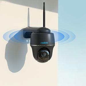 Reolink Argus Serie B430 wiederaufladbare 5MP WiFi USB-C IP Kamera schwarz