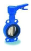 SYLAX flangeless butterfly valve with manual lever actuator DN65