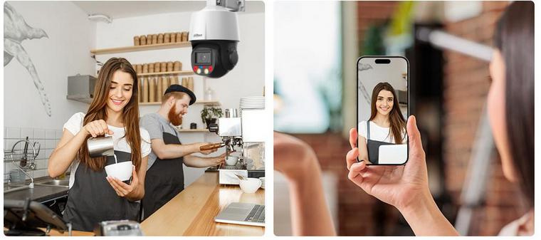 Dahua IP Überwachungskit 8x 4MP PTZ Kamera mit 1TB Laufwerk - Komplettes Sicherheitssystem