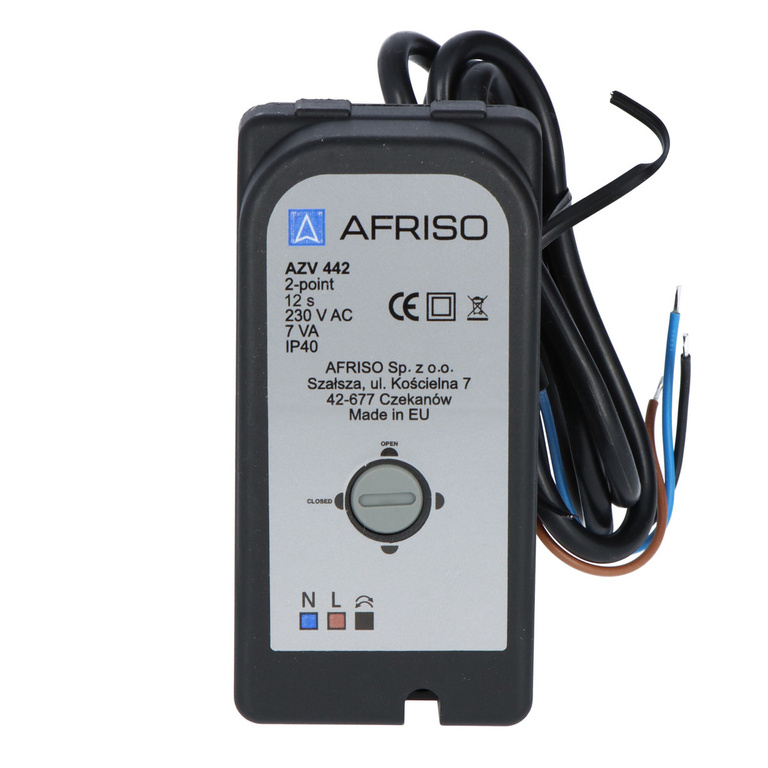 2-weg zonekraan AZV 442, DN15, G3/4" Kvs 10 m3/h, NC