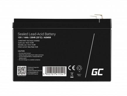 AGM akkumulátor Green Cell VRLA 12V 14Ah