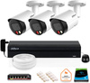 DAHUA Kit de surveillance IP 3x caméra IPC-HFW2849S-S-IL-0280B 8MPX