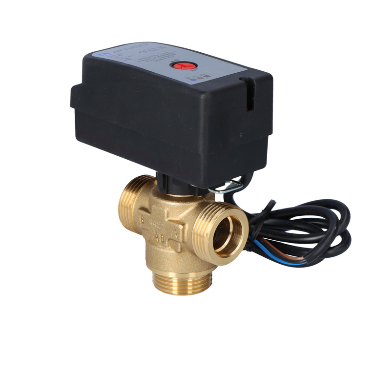 Supapă zonală cu 3 căi AZV 643 DN20, Kvs=8, filet exterior G 1 inch