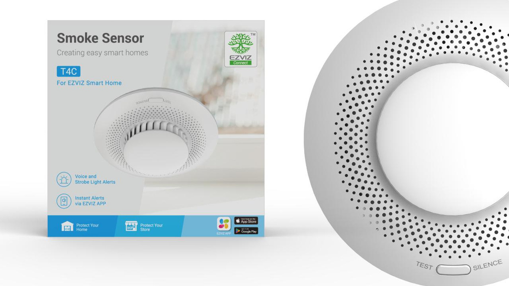 EZVIZ T4C rookmelder - veiligheid en beveiliging voor je huis