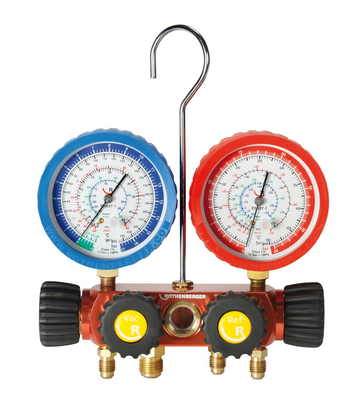 4-Wege-Ventil-Set R410A R32 mit Schläuchen PLUS