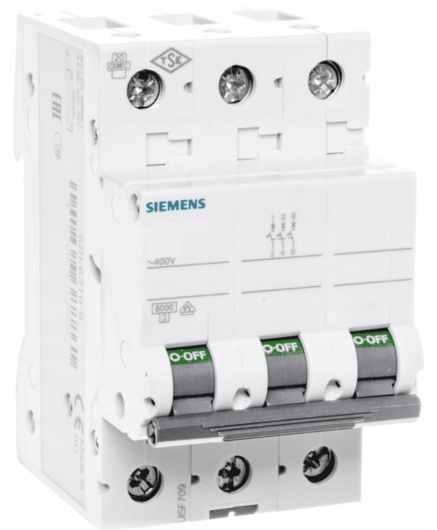 SIEMENS B63 3F overcurrent circuit breaker