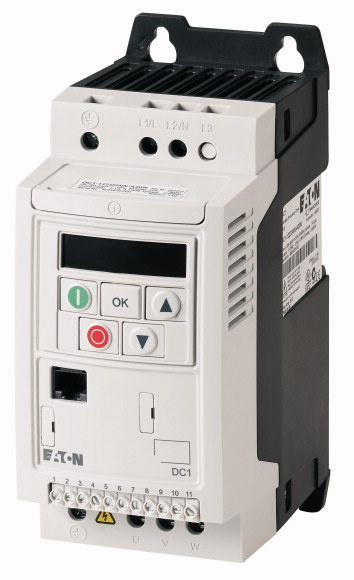 Inverter DC1-342D2FN-A20CE1 0.75kW 3-phase 400V inverter with RFI filter with built-in LED display IP20