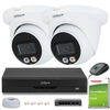 KIT OF 2 Dahua 8mpx IP Cameras IPC-HDW2849TM-S-IL + 1TB DISK