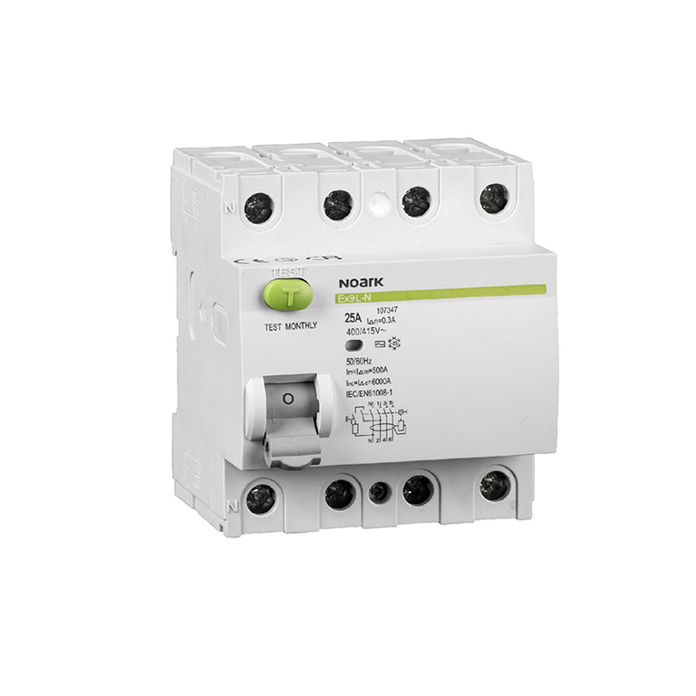 Differential circuit breaker Icn=6kA, 4-pole., In=40A, I?n=100mA, type A