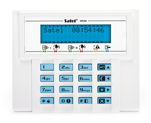 Panou de control SATEL MANIPULATOR VERSA-LCD-BL cu afișaj LCD