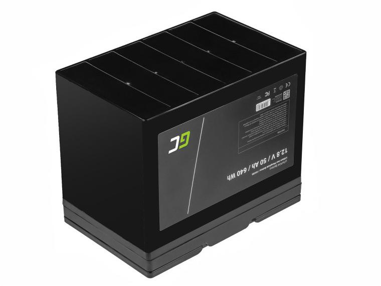 BATTERIE LITHIUM-GELENIUM- PHOSPHATE LiFePO4 Green Cell 12V 50Ah