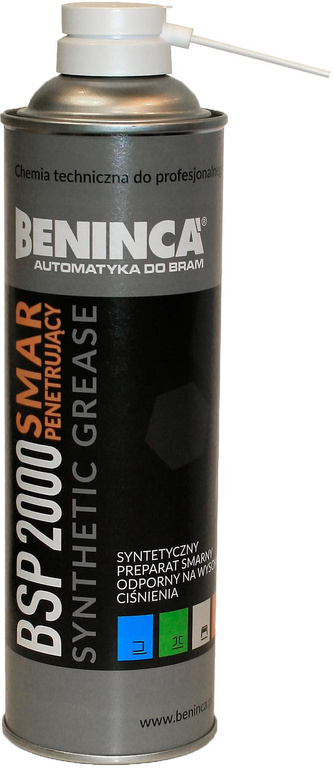 CHEMIA: Lubrificante sintetico (penetrante) Beninca BSP2000 500ml per cancelli/automatici/automobili