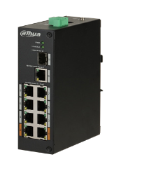 Switch Dahua PFS3110-8ET-96-V2 - 8 porte Switch PoE con 2 porte Uplink
